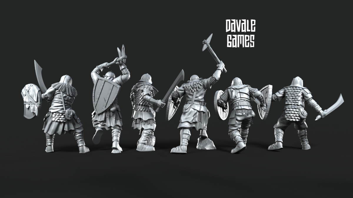 Orks mit Schwert und Schild